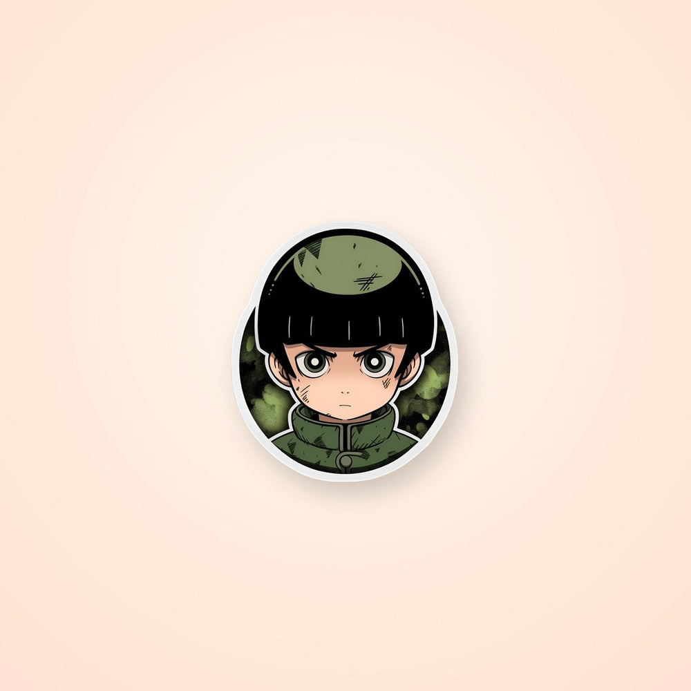 Naruto Rock Lee Round Sticker