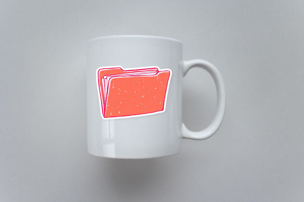 Cozy Folder Aesthetic Sticker