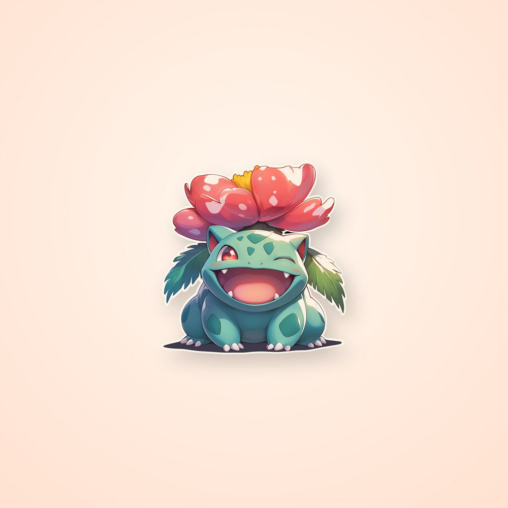 Bulbasaur Flower PokéMon Sticker