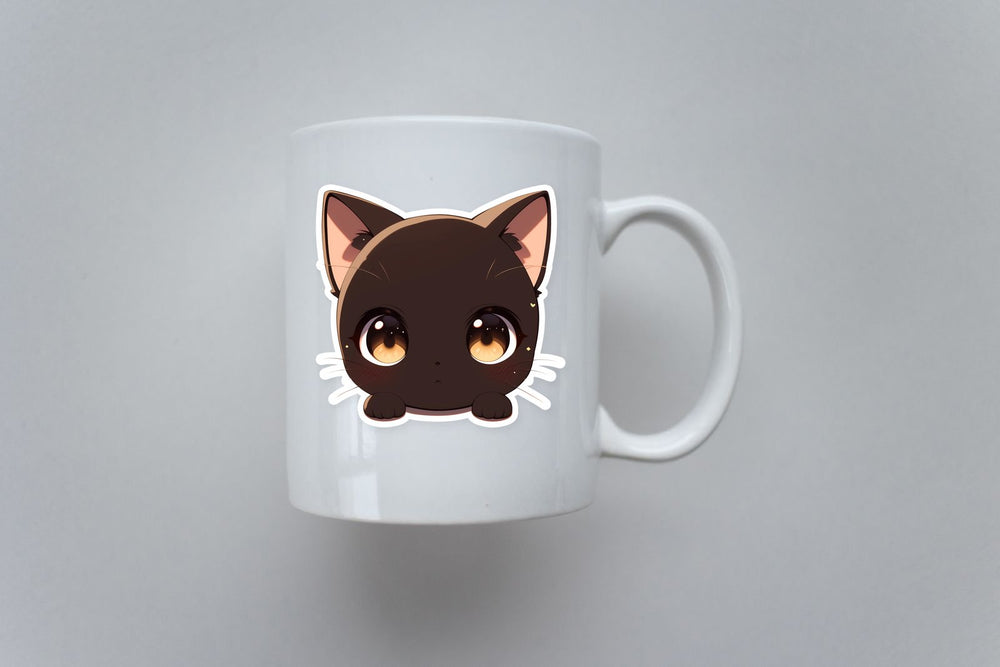 Cute Black Cat Sticker