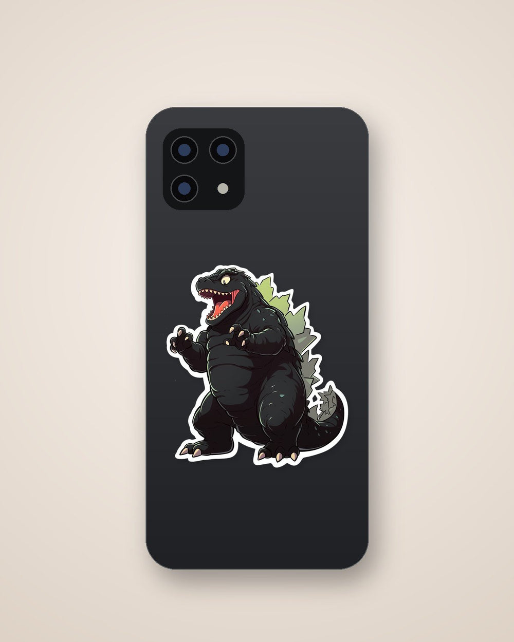 Cartoon Funny Full-Length Godzilla Sticker