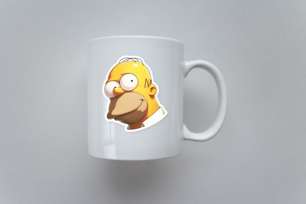 Homer Simpson Cute Head Sticker