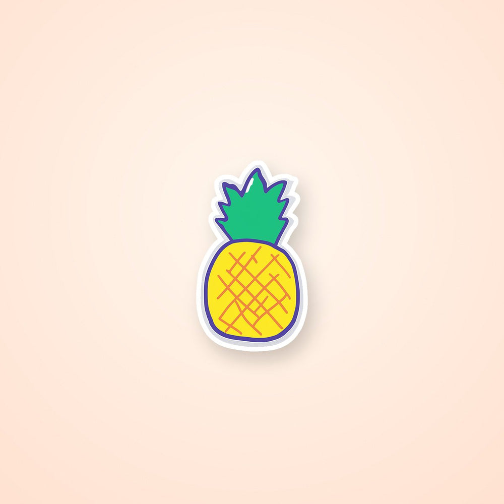 Cartoon Pineapple Sticker