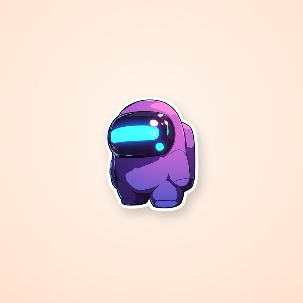 Among Us Purple Character Sticker