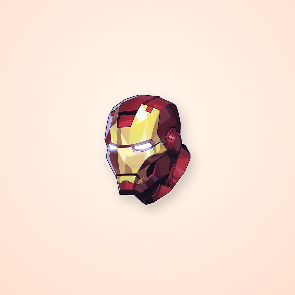 Iron Man Helmet Side Sticker