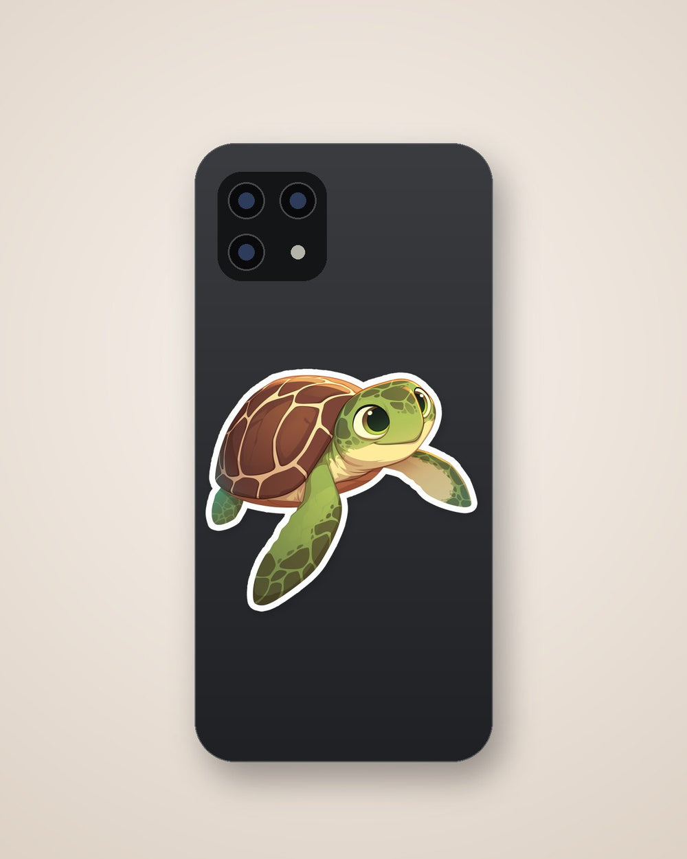 Cute Sea Turtle Swimming Sticker
