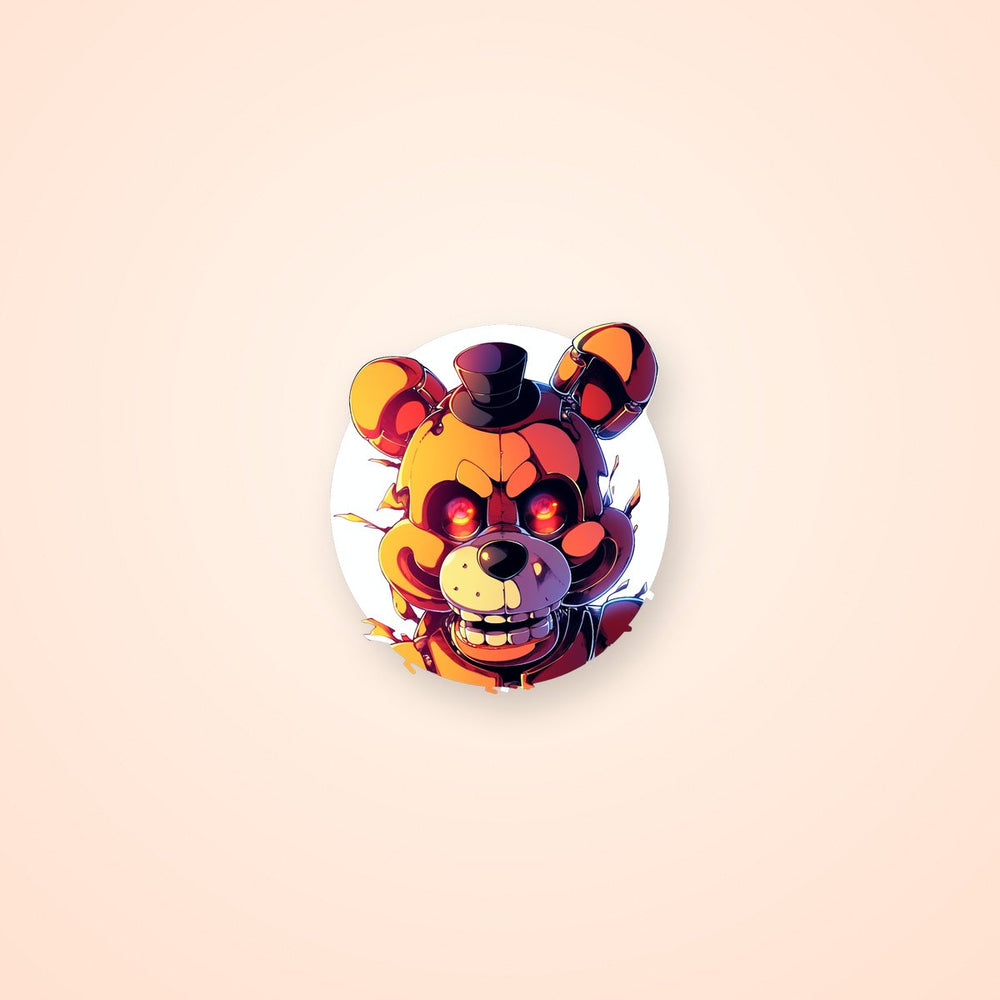 Fnaf Freddy Fazbear Round Sticker
