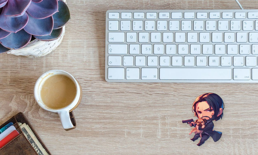 Chibi John Wick Doggo Sticker