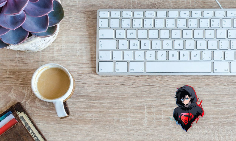 Anime Superman in a Hoodie Sticker