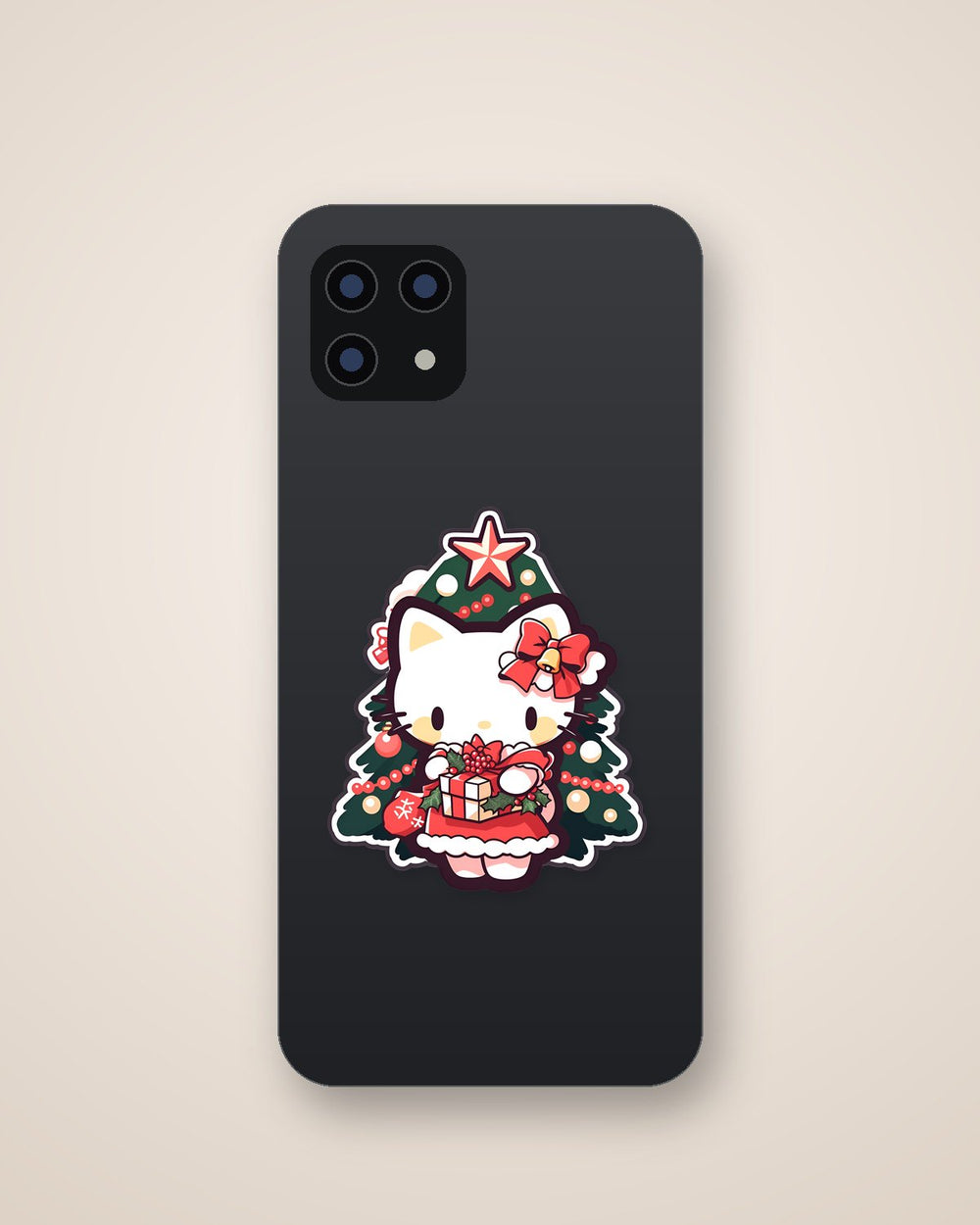 Hello Kitty Christmas Tree & Gifts Sticker