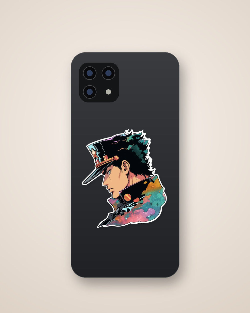 Aesthetic Multicolored Jotaro Kujo Sticker