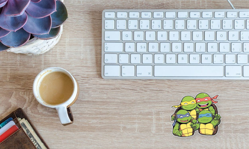 Cute Teenage Mutant Ninja Turtles Together Sticker