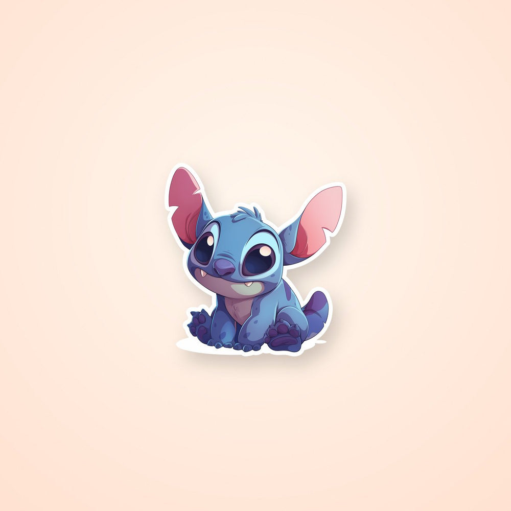 Cute Stitch Sitting Sticker