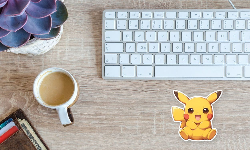 Chibi Pikachu Pokemon Sticker