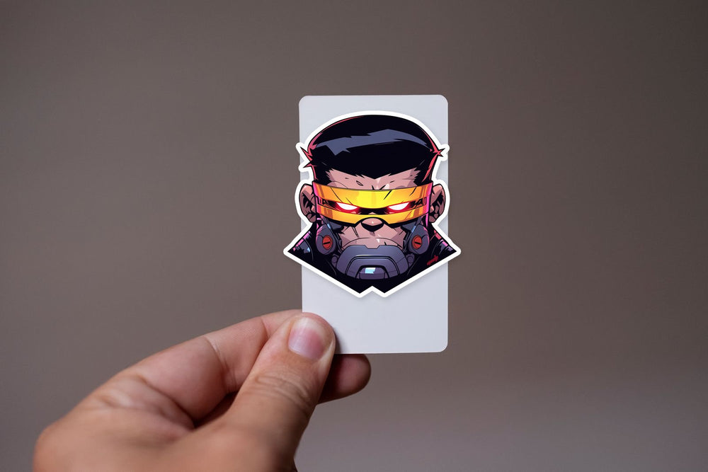 Cyclops-X-Men Tech Mask Head Sticker