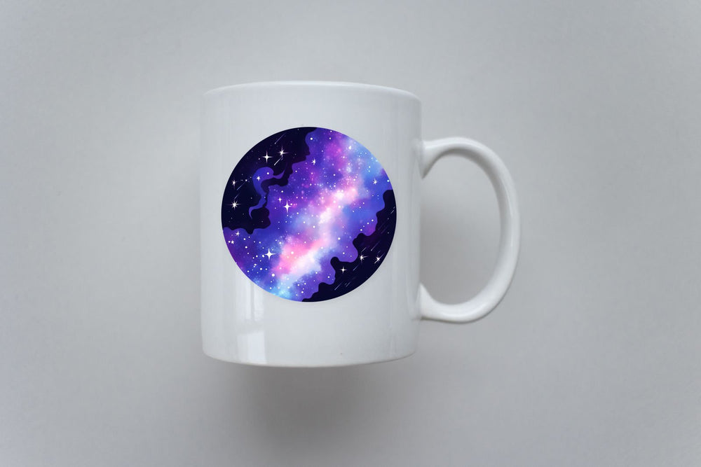 Aesthetic Milky Way Round Sticker