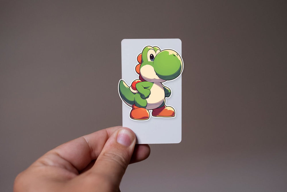 Yoshi Determined Pose Sticker