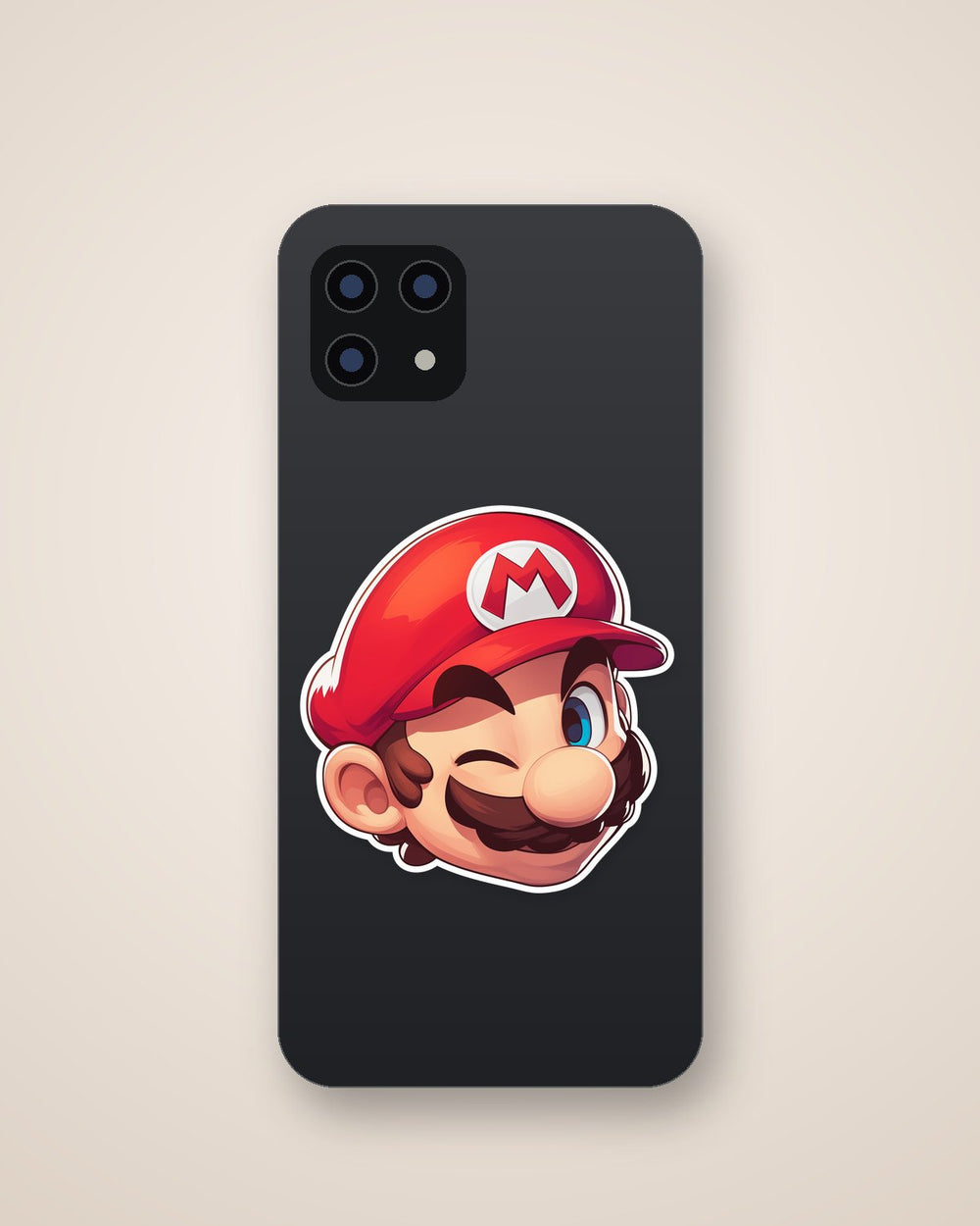 Super Mario Winking Face Sticker