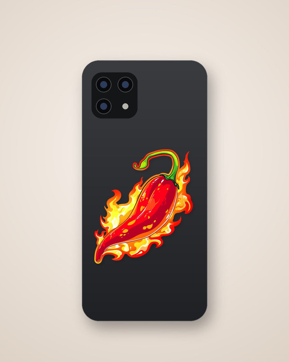 Fiery Hot Chili Pepper Sticker