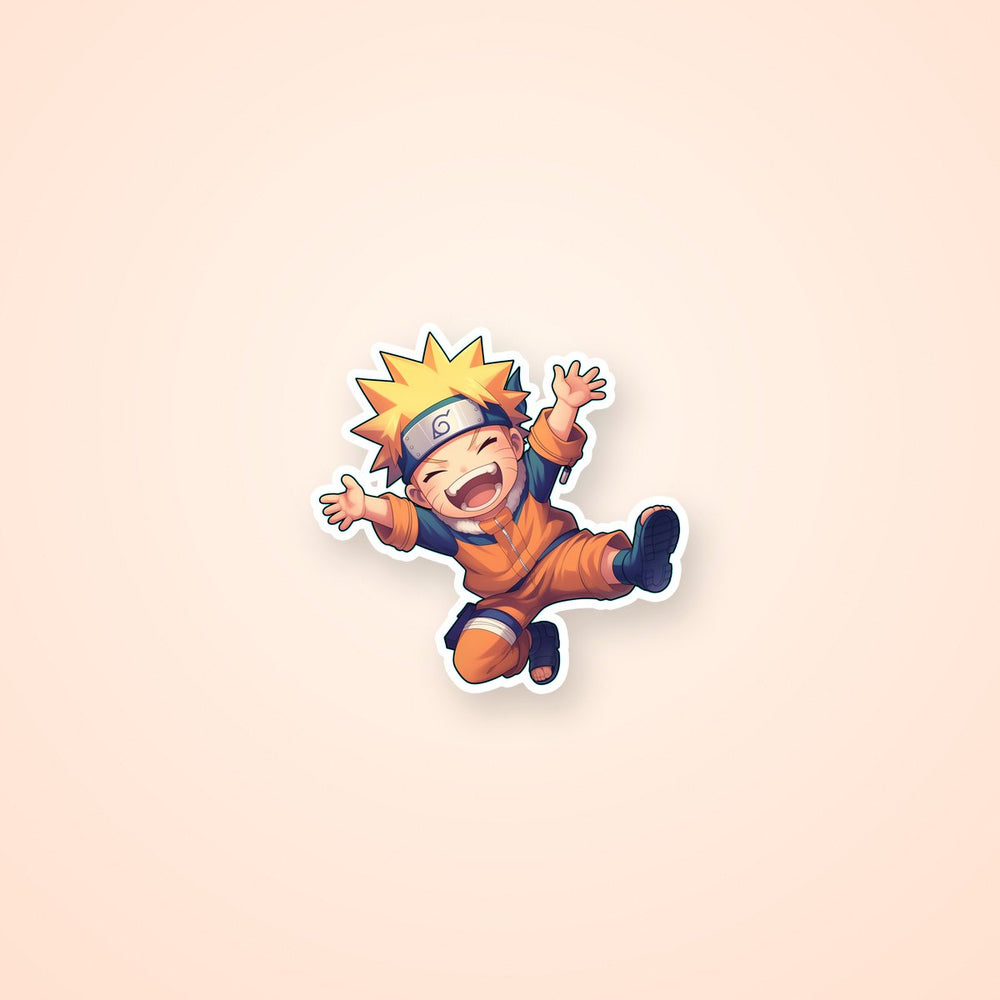Chibi Naruto Happy Ninja Sticker