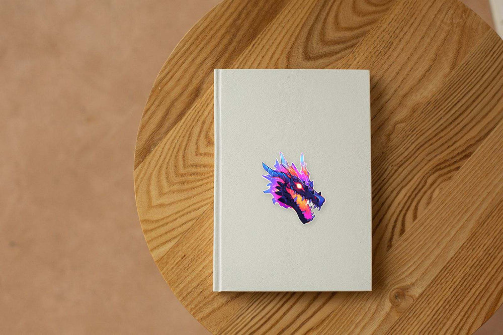 Colorful Dragon Head Sticker