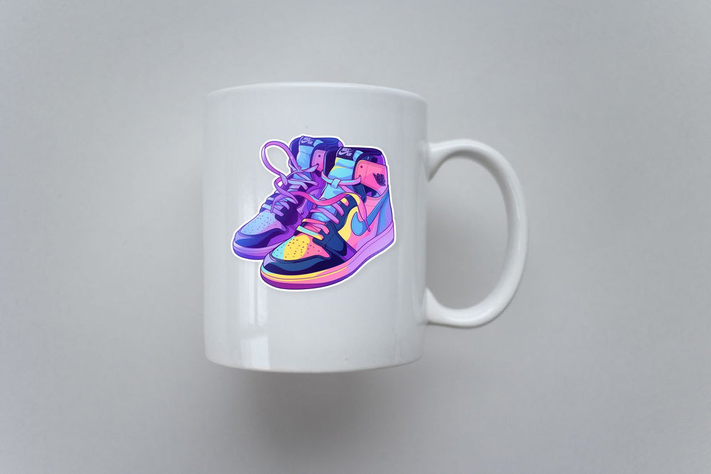 Colorful Nike Sneakers Neon Sticker