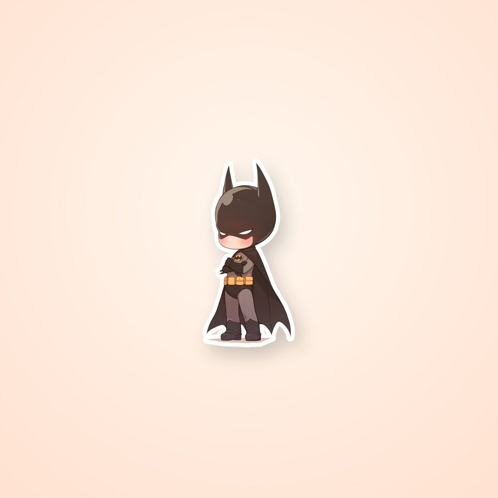 Chibi Batman Cute Superhero Cartoon Sticker