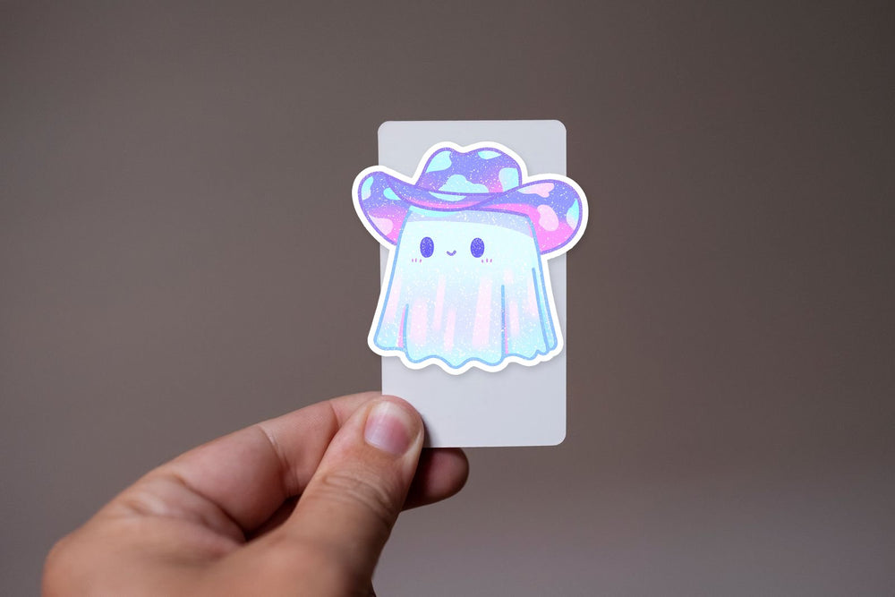 Adorable Pastel Ghost Kawaii Halloween Sticker
