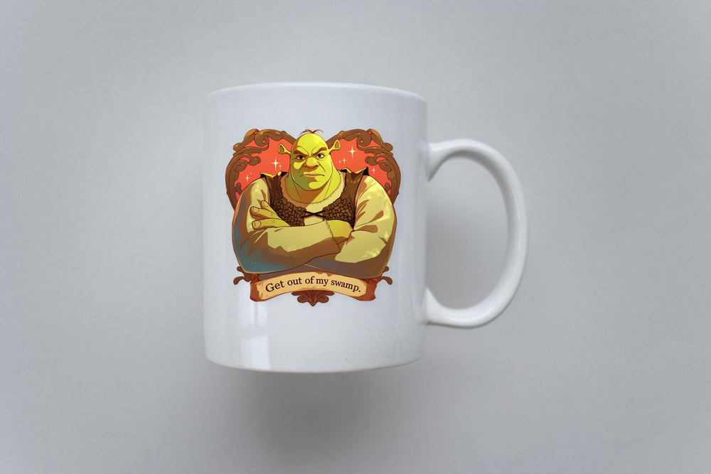 Shrek Get Out My Swamp Sticker