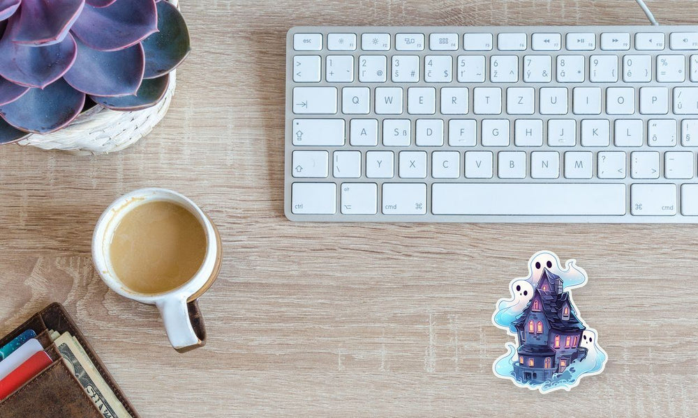 Mystical Haunted House Sticker