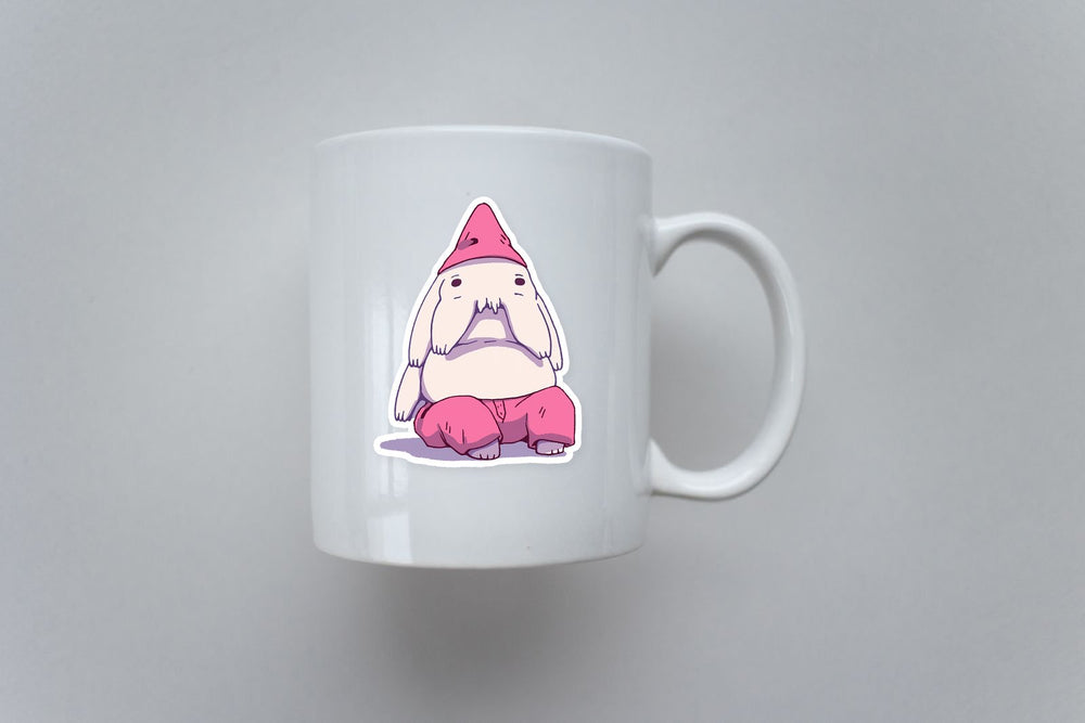 Weird Cartoon Gnome Creature Sticker