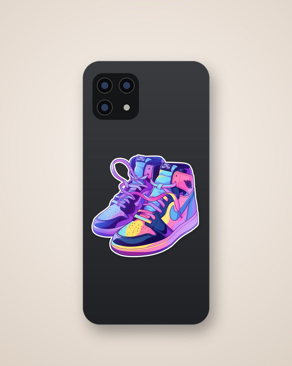 Colorful Nike Sneakers Neon Sticker