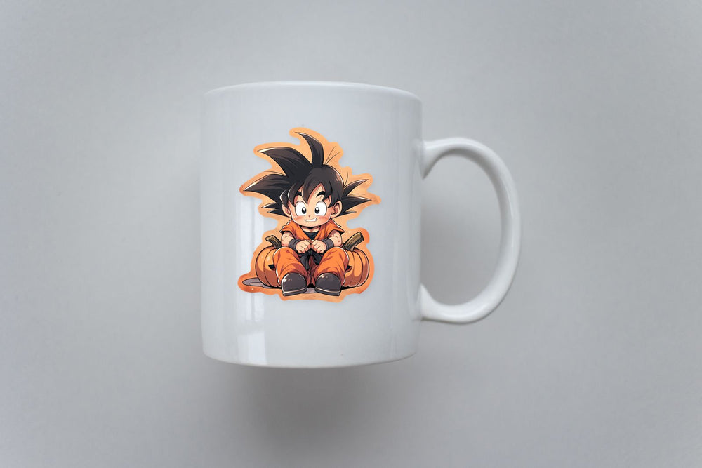 Baby Goku & Pumpkins Halloween Sticker