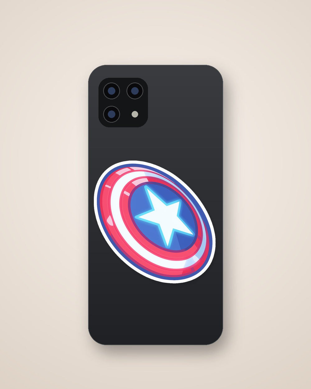 Captain America Shield Marvel Sticker