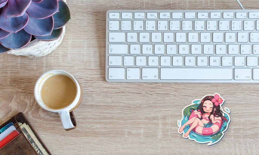 Nezuko Pool Floatie Summer Sticker
