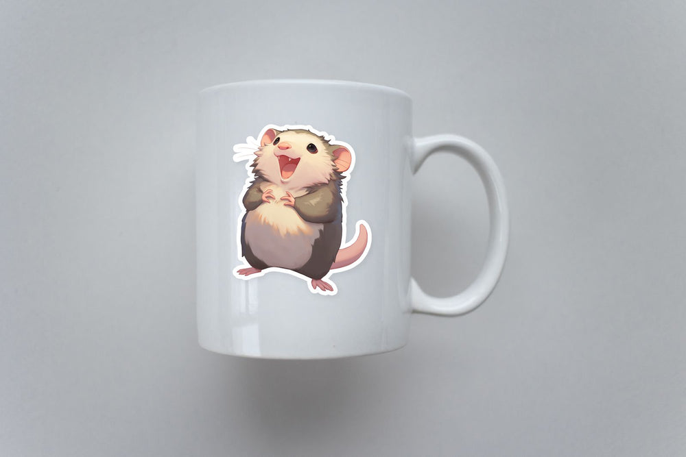Cute Opossum Smiling Sticker