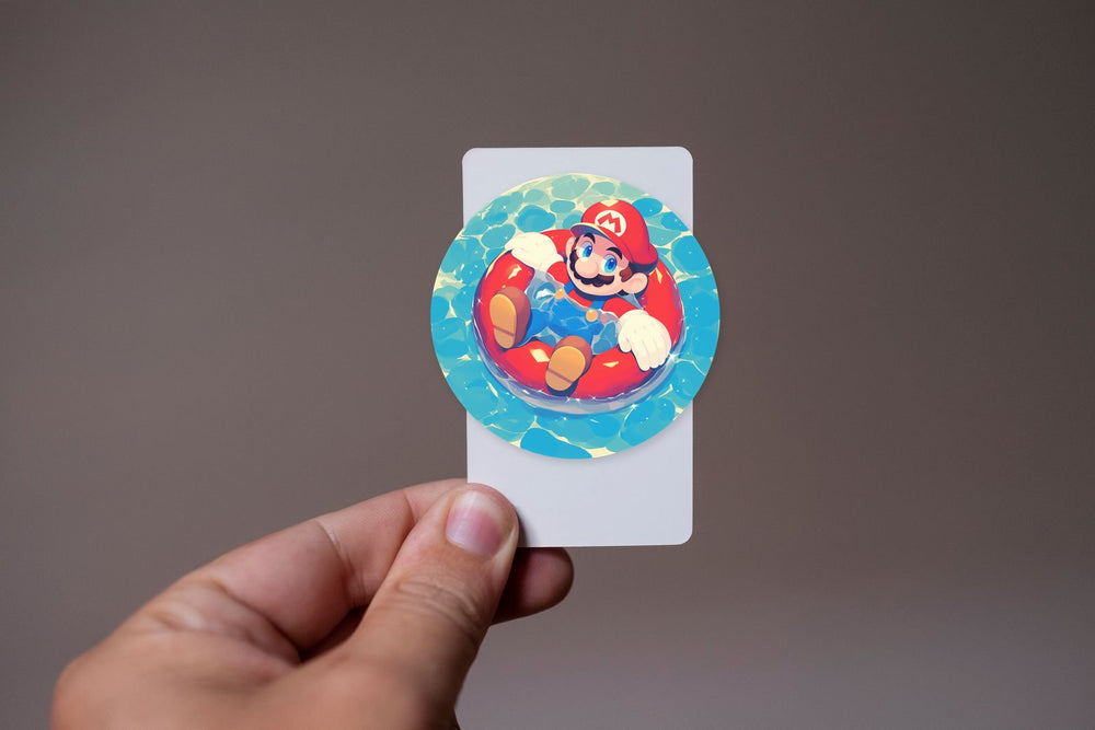 Mario Pool Floatie Summer Sticker