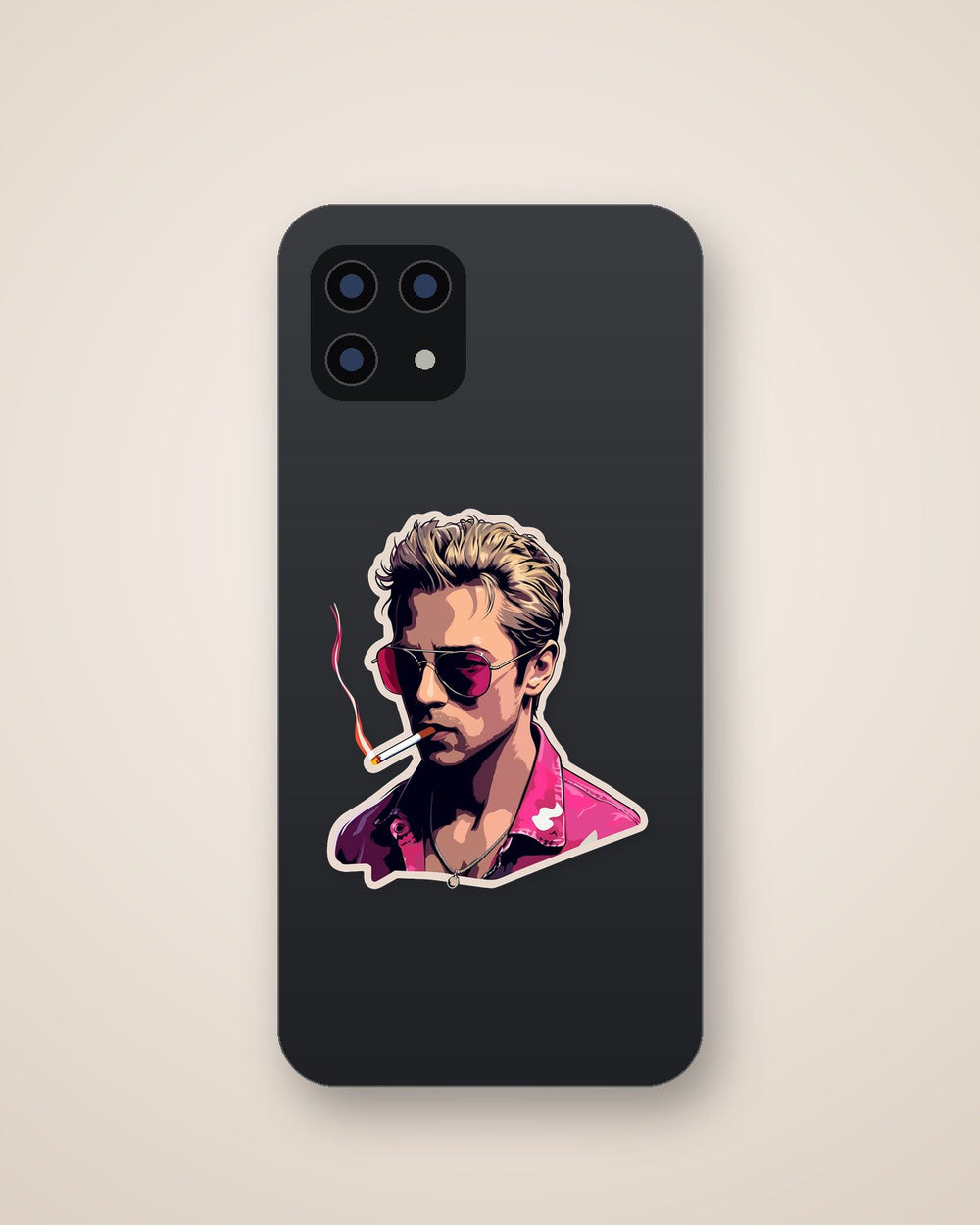 Tyler Durden with Cigarette Sticker