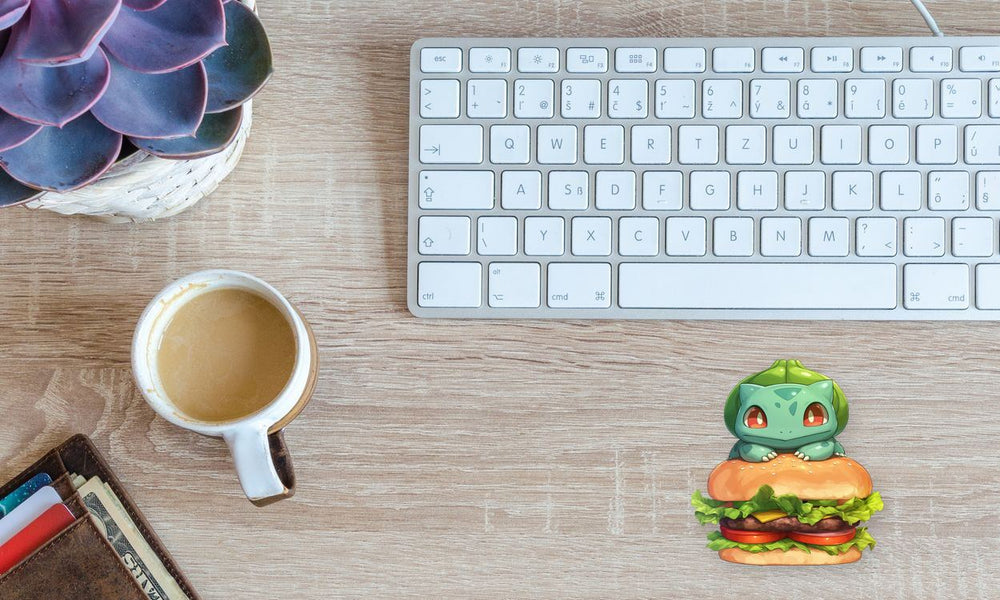 Bulbasaur Burger Pokemon Sticker