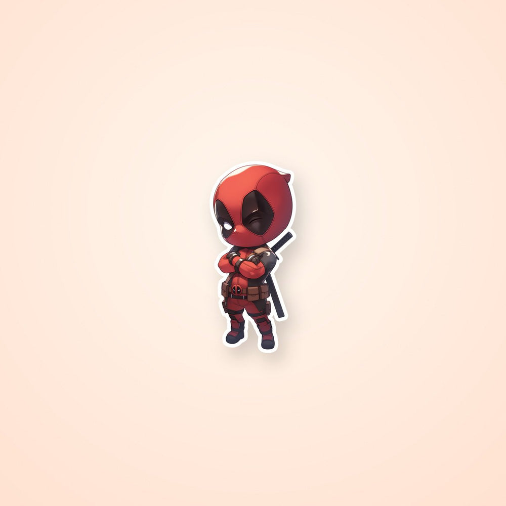 Chibi Deadpool Marvel Sticker