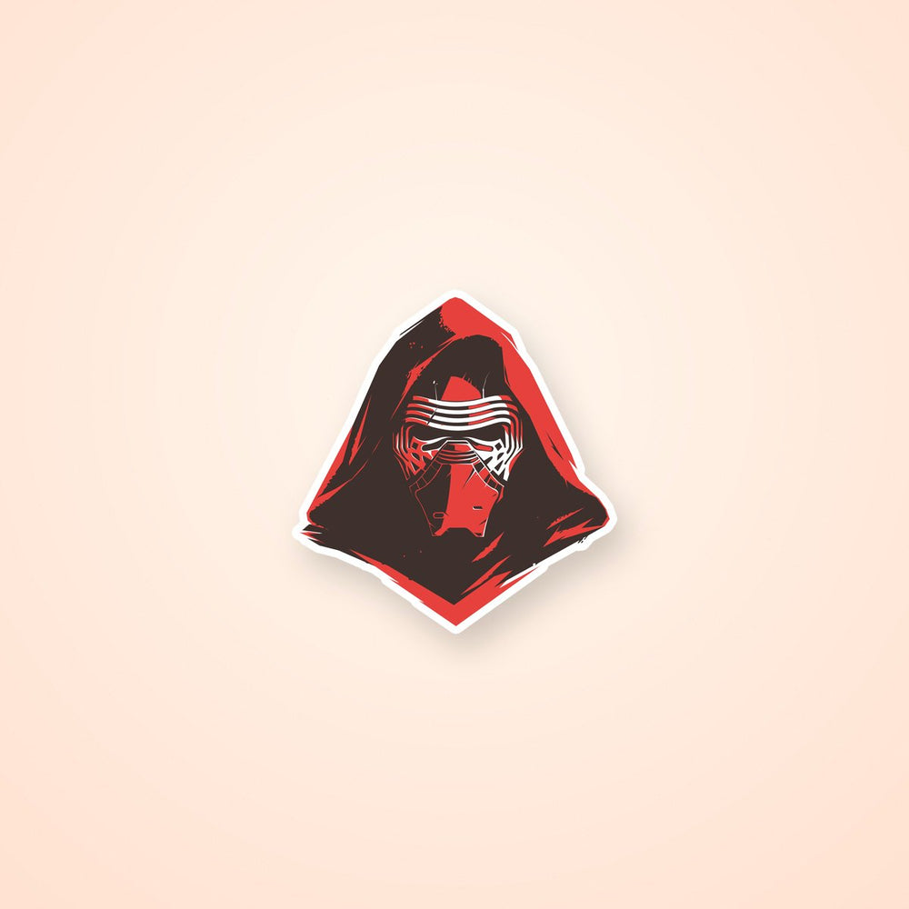 Kylo Ren Hooded Mask Sticker