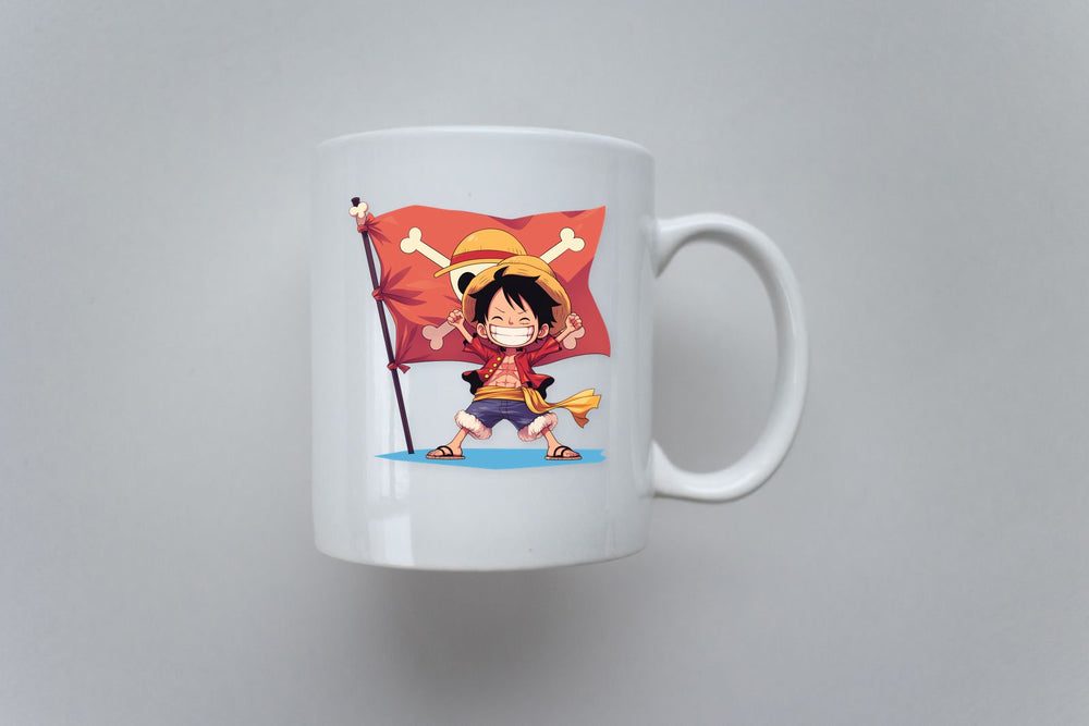 One Piece Chibi Luffy Pirate Flag Sticker