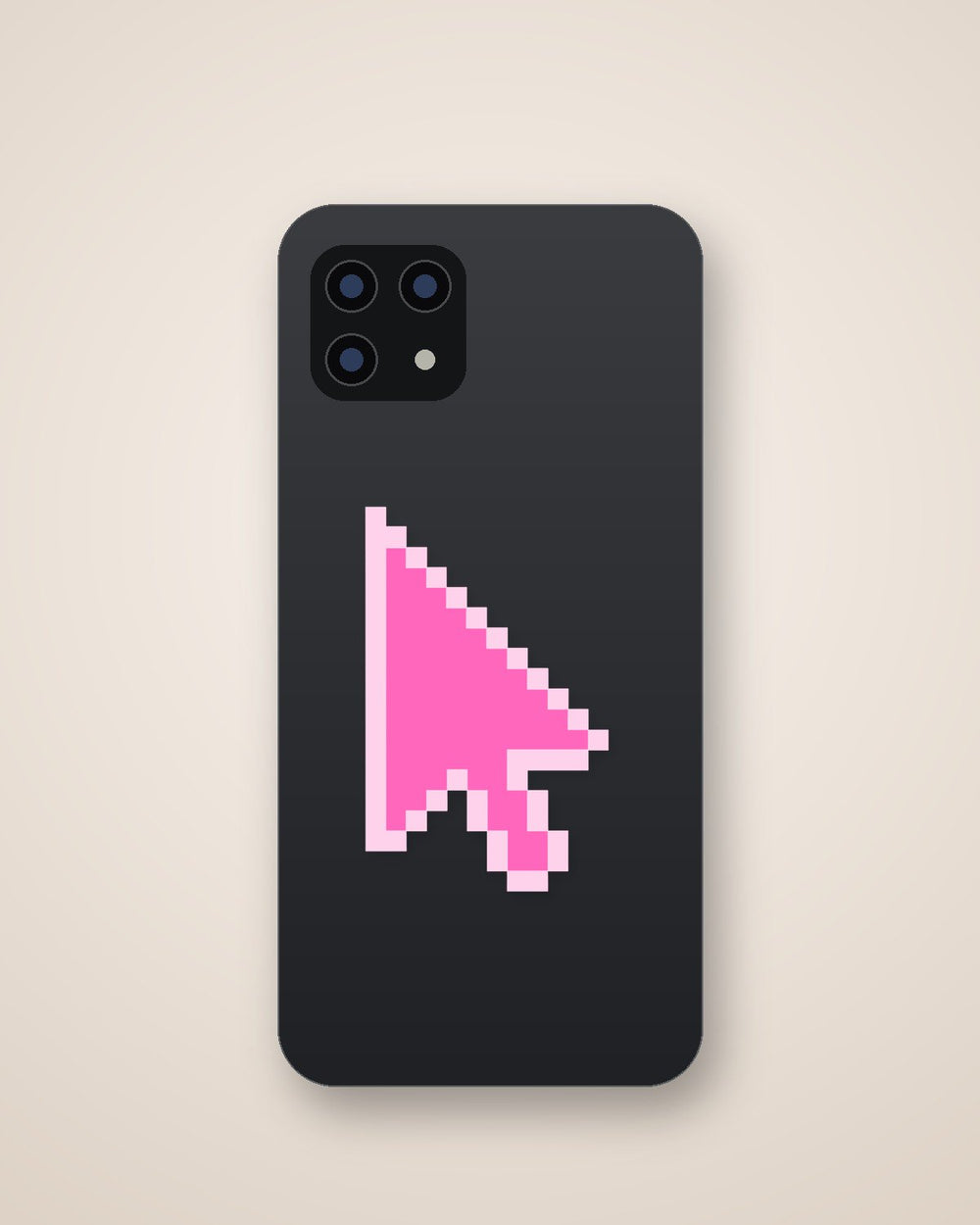 Pink Pixel Cursor Sticker