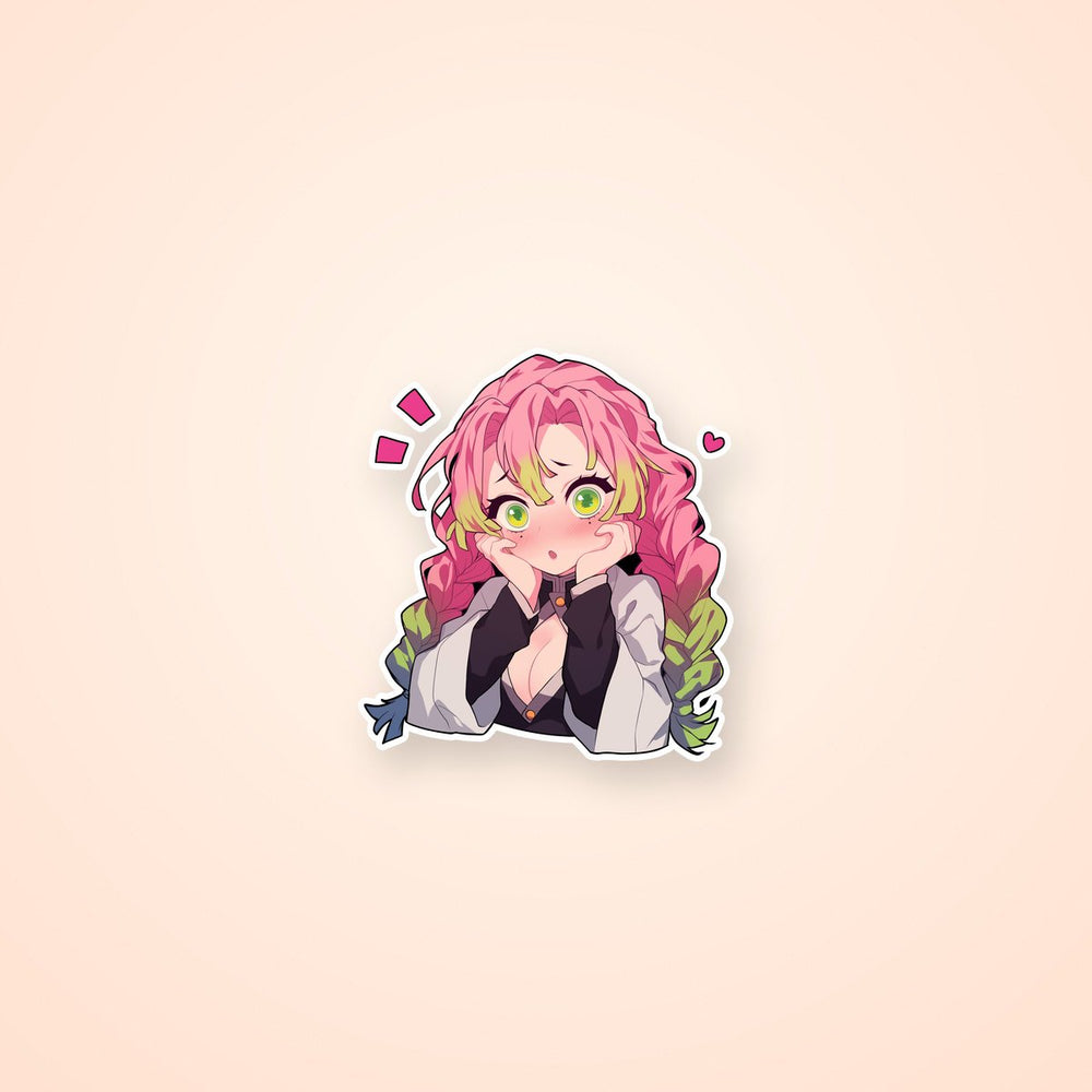 Mitsuri Kanroji Blushing Demon Slayer Sticker