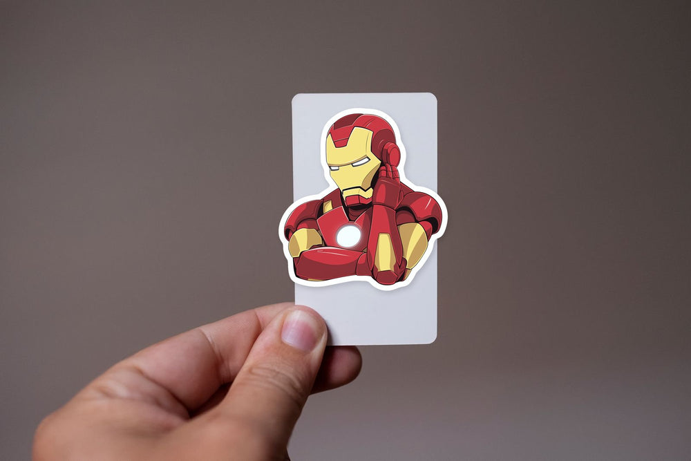 Thoughtful Iron Man Sticker