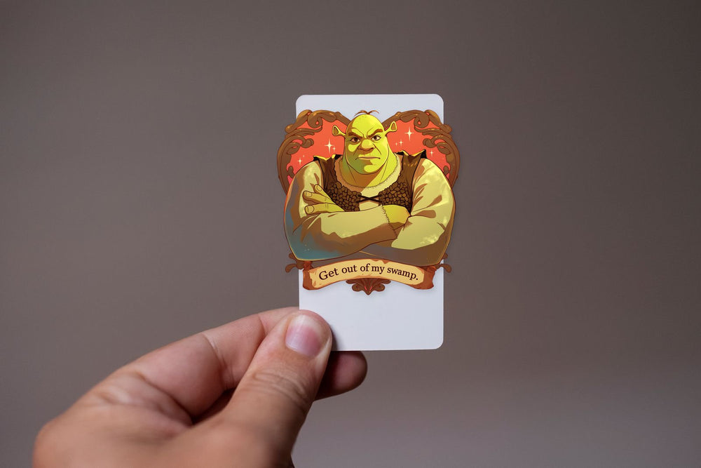 Shrek Get Out My Swamp Sticker