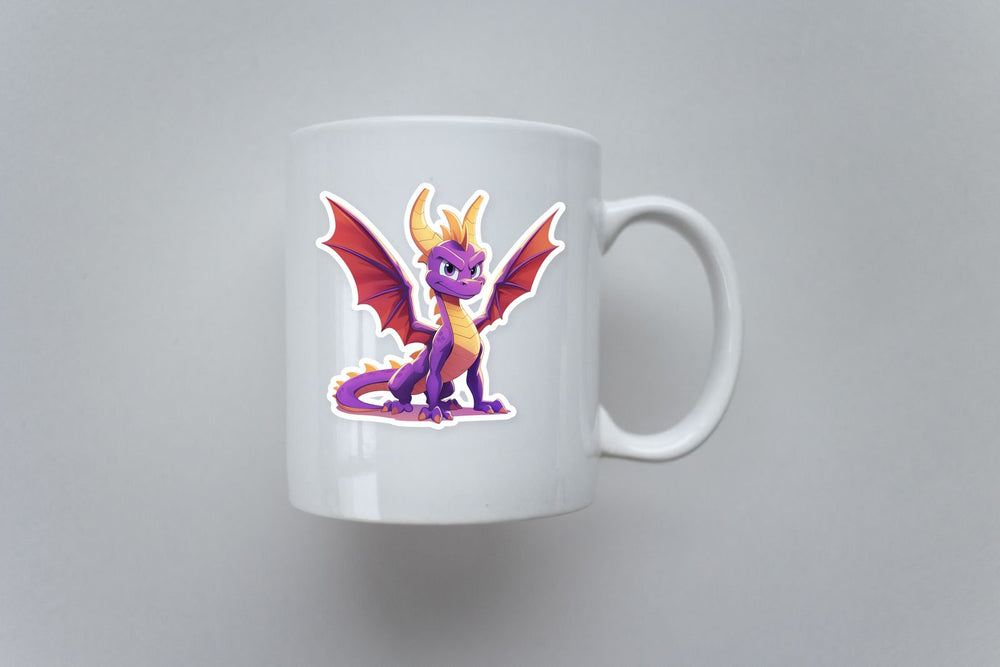 Spyro Purple Dragon Cute Gaming Sticker