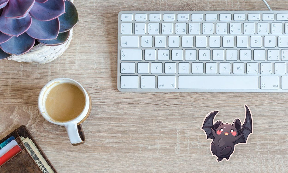 Halloween Cute Black Bat Sticker