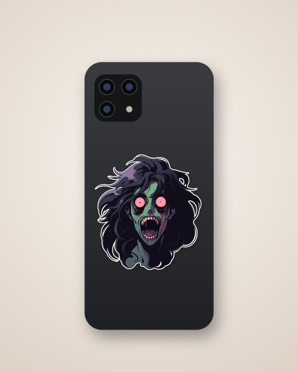 Halloween Scary Zombie Girl Sticker