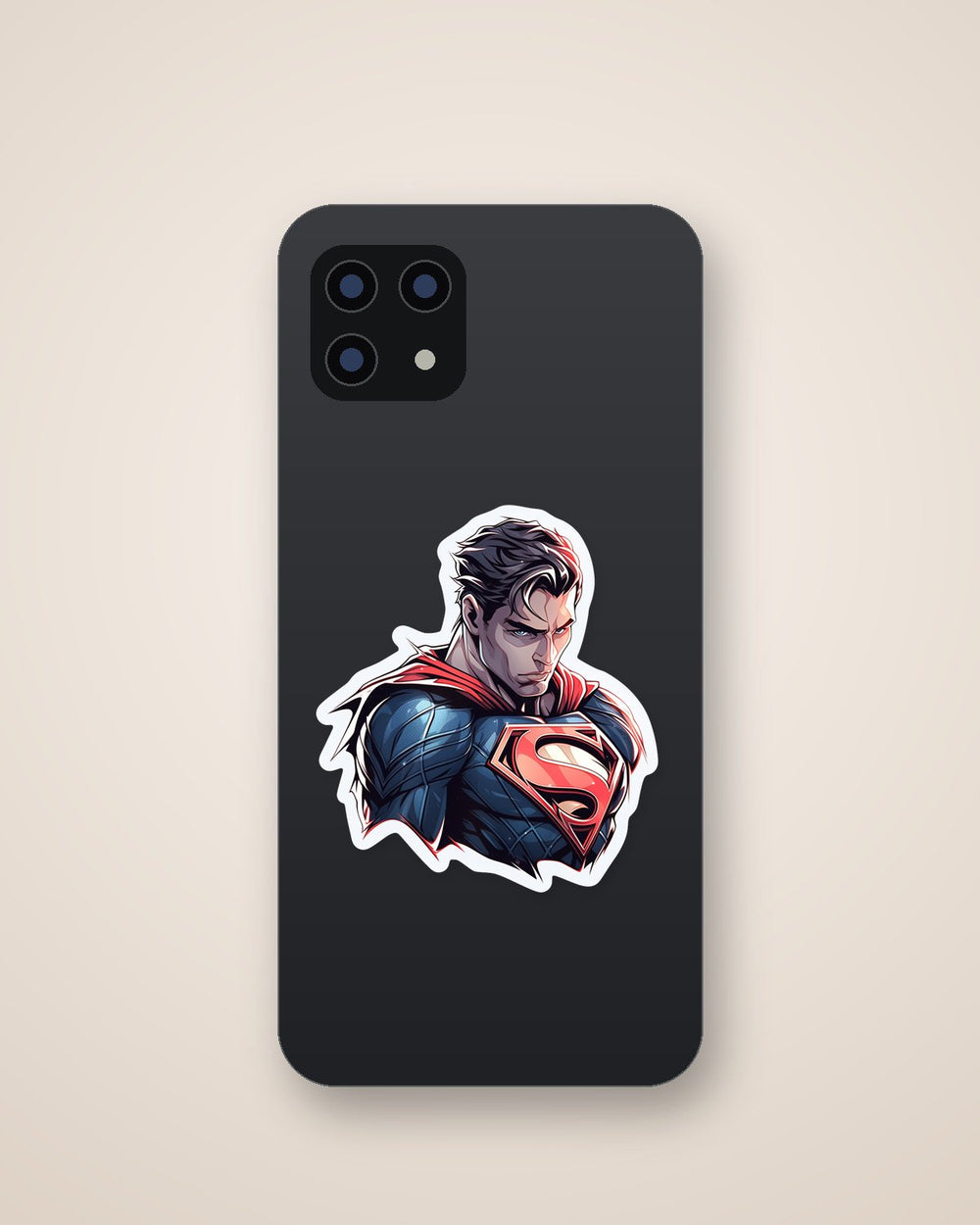 Detailed Serious Superman Sticker